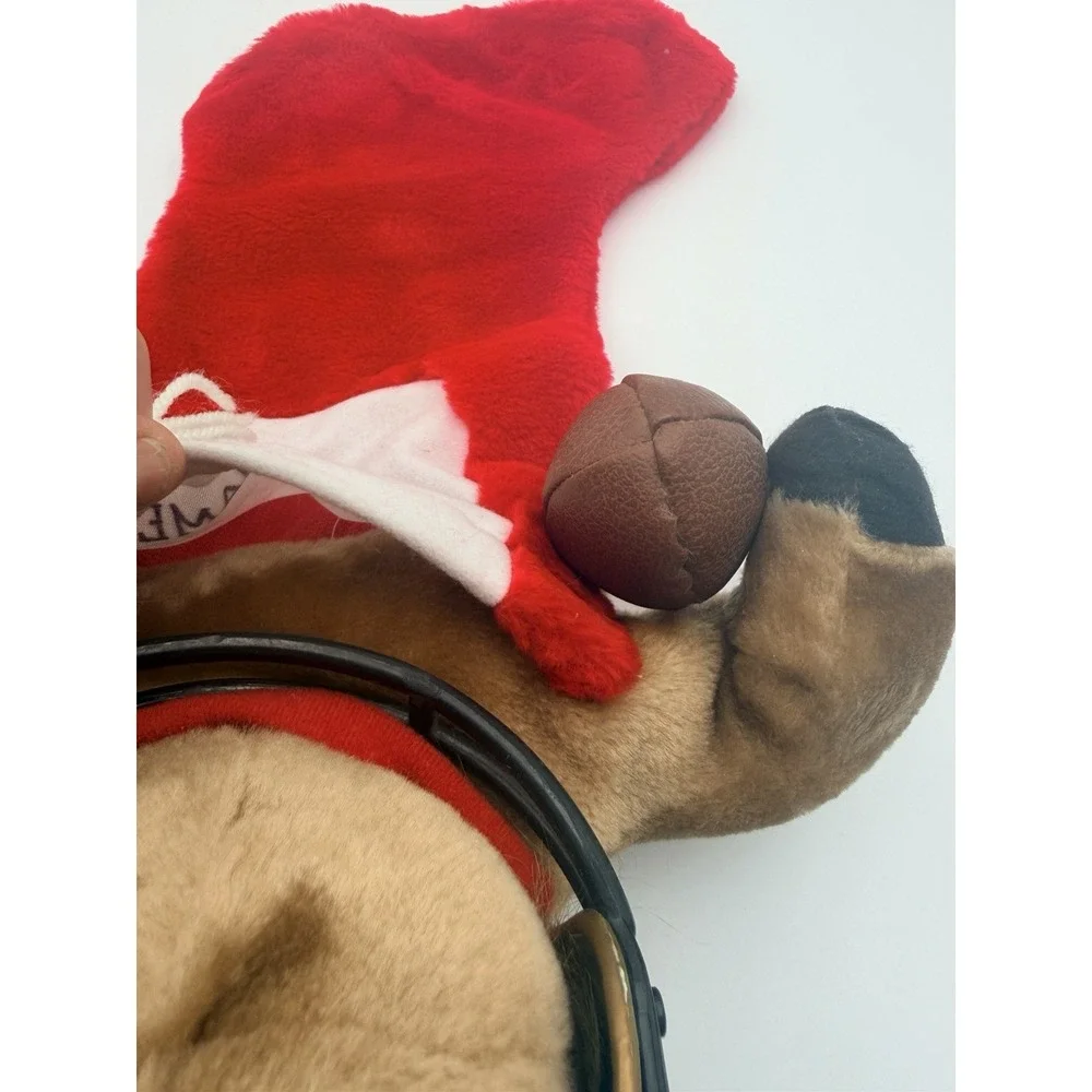 Vintage Notre Dame Fighting Irish Reindeer Football Christmas Stocking
